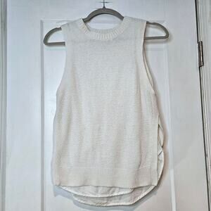 Brochu Walker Layered Knit Tank – Ivory Sleeveless Looker XS